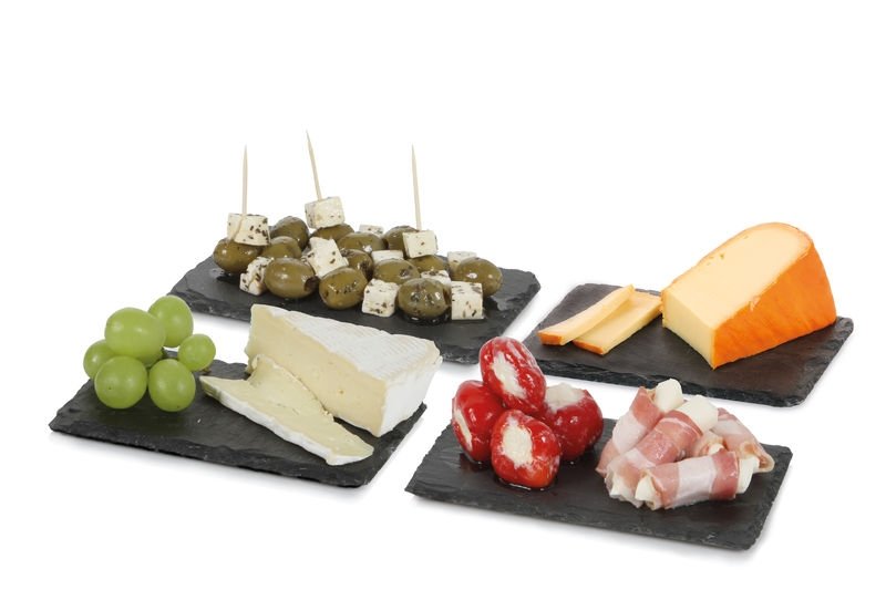 Set van 4 tapas plankjes Leisteen - Boska