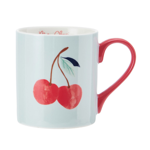 Mikasa Fine China 280ml Straight Sided Mug, Cherry, Gift boxed