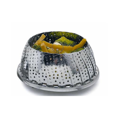 Verstelbaar RVS stoommandje - 28 cm - Kitchen Craft