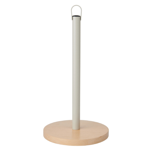 KitchenCraft Idilica Beech Wood and Galvanised Steel Towel Holder, Tagged