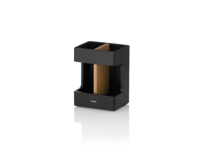 Tandenborstelhouder, Hout, Zwart - Kela | Cube