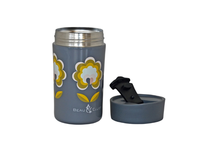 Thermosfles, 0.5 L, RVS, Retro Bloemen - Beau & Elliot | Boho Lunch & Hydration