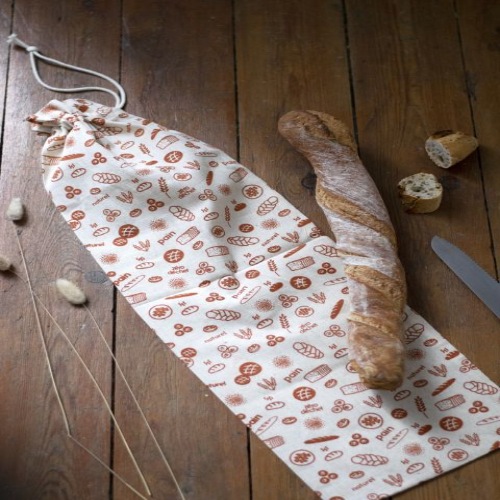 Vershoudzak voor Brood, Organic, 65 x 20 cm, Bruin - Pebbly