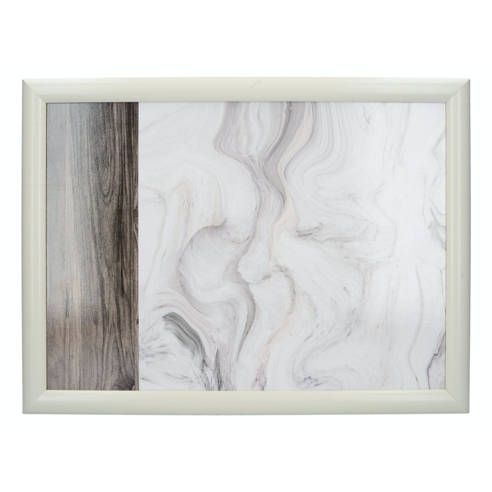 Laptray, Schoot Dienblad, Marmer Effect, 44 x 34 cm - Creative Tops