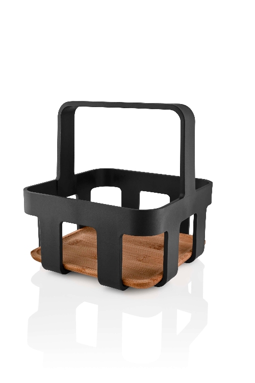 Keukenorganizer, Zwart, Kunststof, Bamboe, 17 x 17 x 18 cm - Eva Solo | Nordic Kitchen