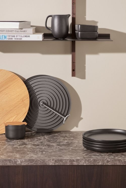 Afdruiprek. Rond. Inklapbaar. Zwart - Eva Solo