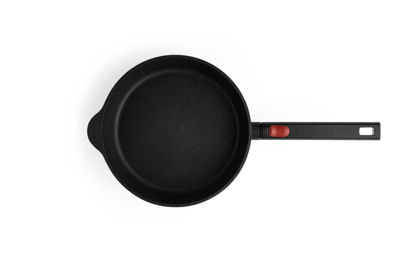 Hapjespan. Ø 24 cm, 2.5 L, Gerecycled Aluminium, QXR Non Stick, Inductie - Woll | EcoLogic QXR
