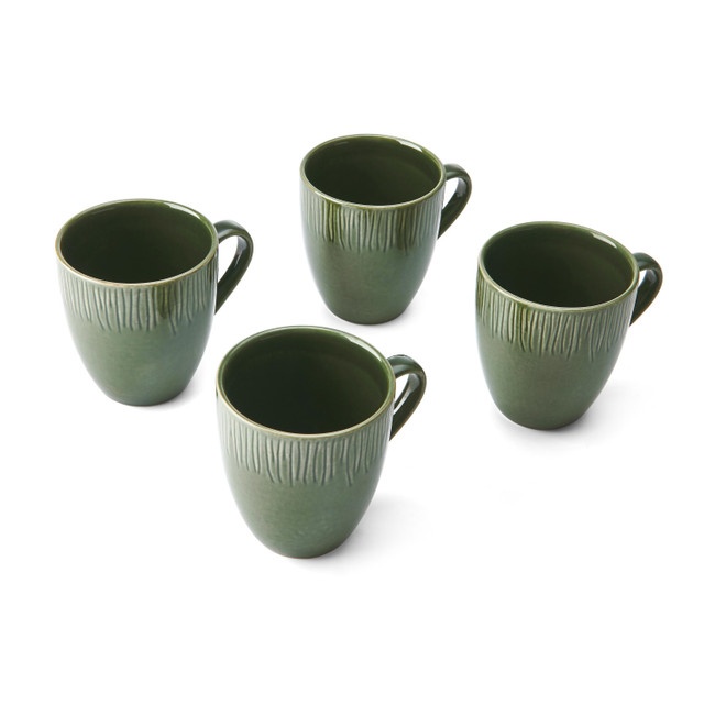 Mikasa Jardin 4pc Stoneware Mug Set, 420ml, Gift boxed