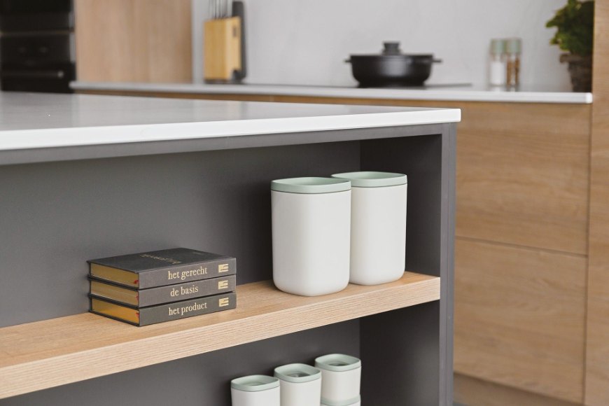 Balance Bewaardozen, Set van 2 Stuks, Gerecycled Polypropyleen - BergHOFF | Leo Line