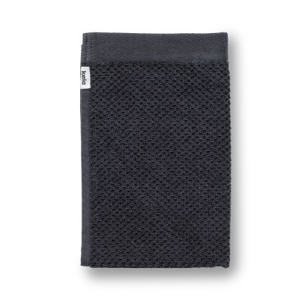 Gastendoek, 30 x 50 cm, Zwart, Organic Katoen - Kela | Lavinia