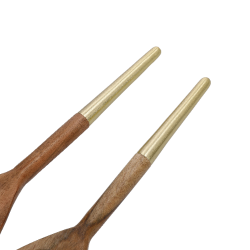 Saladecouvert, Acacia Hout, Goud, 31 cm - Artesà