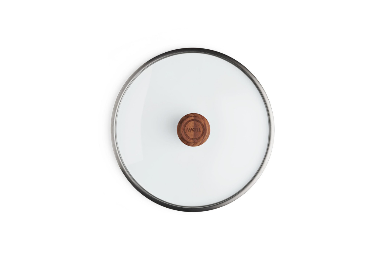 Veiligheidsglas Deksel, ø 28 cm, Beukenhout - Woll | EcoLogic QXR