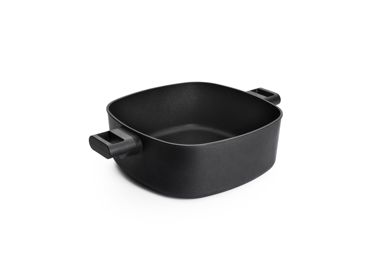 Braadpan, Kookpan, Vierkant, 28 x 28 cm, 4.5 L, Gerecycled Aluminium, QXR Non Stick, Inductie - Woll | EcoLogic QXR