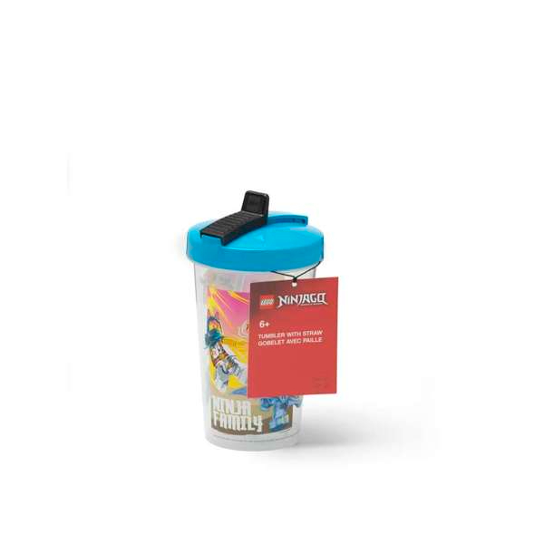 Drinkbeker Ninjago met Rietje, 0.5 L, Blauw - LEGO