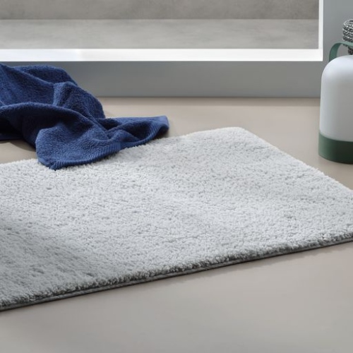 Badmat, 100 x 60 cm, Polyester, Rots Grijs - Kela | Maja