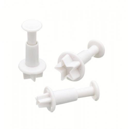 Set van 3 plunger cutters / uitstekers - ster - Sweetly Does It | Kitchen Craft