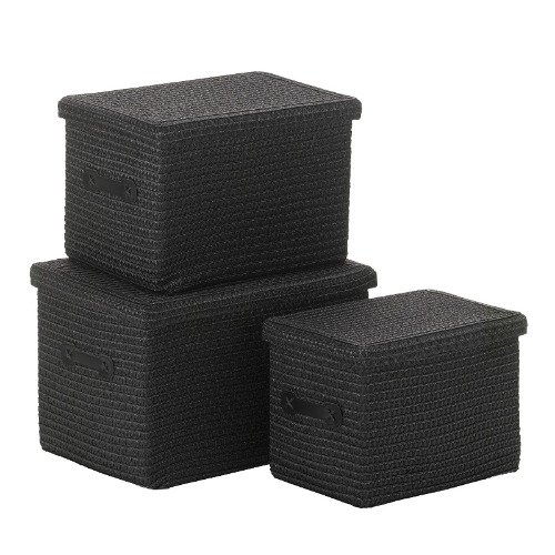 Rimossa Mand Set van 3 Stuks - Zwart - Kela