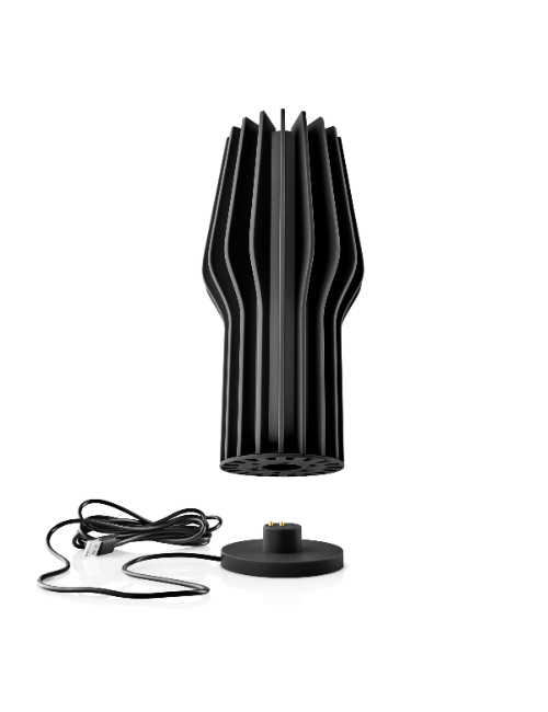LED Lamp, Tafellamp, Zwart, 11 x 11 x 25 cm, Rubber, Kunststof -  Eva Solo | Radiant