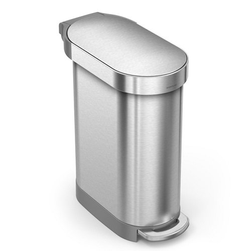 Afvalemmer Slimline 45 liter - RVS - Simplehuman