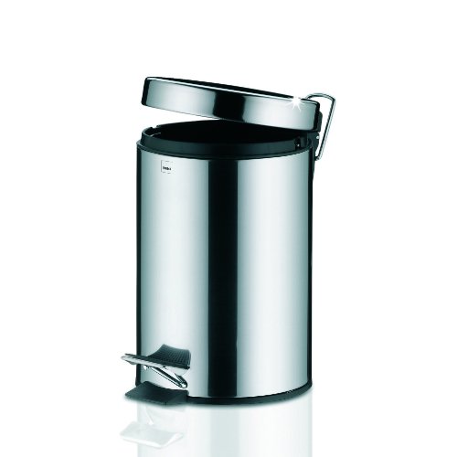 Stampa Pedaal Afvalemmer Silent Close - 3 liter - Zilver - Kela