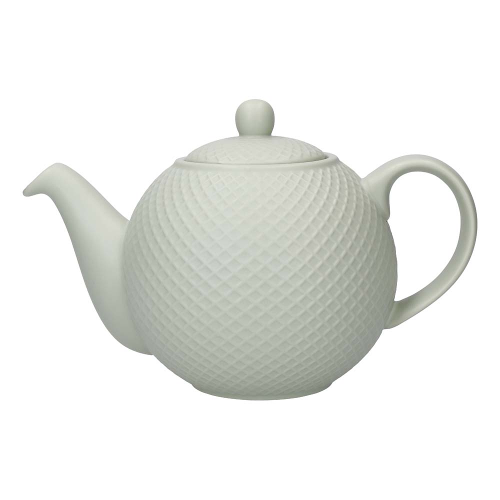 Theepot Globe - Met Textuur - 900ml - Incl Theefilter - Groen - Londen Pottery