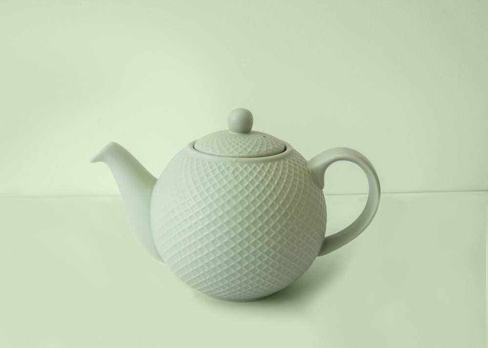 Theepot Globe - Met Textuur - 900ml - Incl Theefilter - Groen - Londen Pottery
