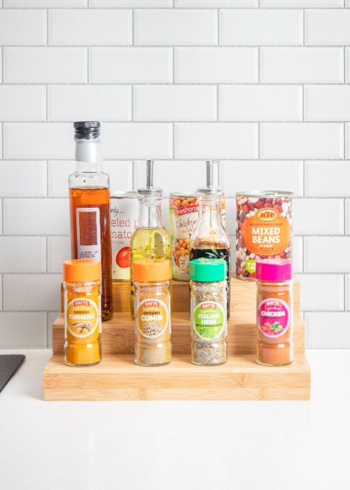 Keukenkast Organiser, 3 Treden, Bamboe - Copco