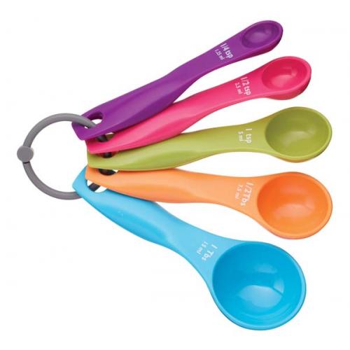 Set van 5 maatlepels - klein - Colour Works