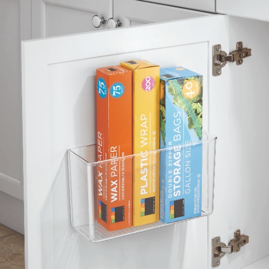 Wand Organizer, Ophangbaar, 27.9 x 8.9 x 16.5 cm, Kunststof, Transparant - iDesign | Affix Linus