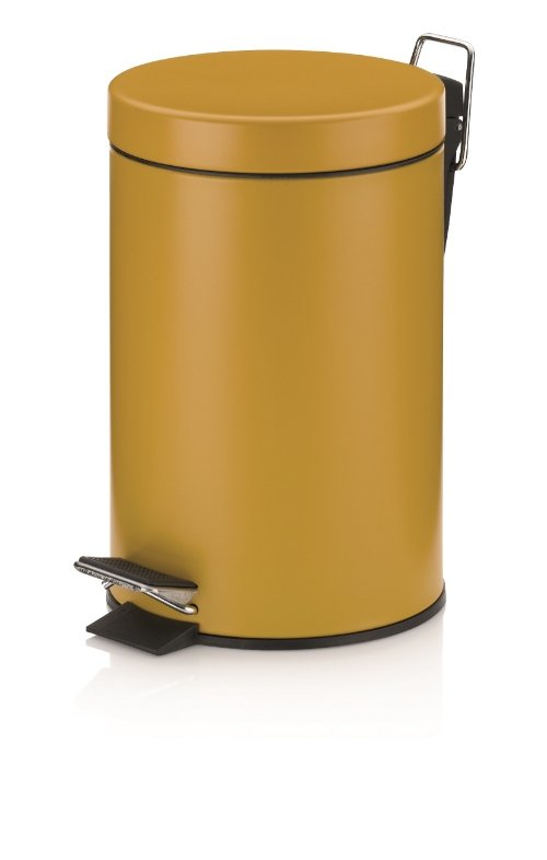 Monaco Pedaal Afvalemmer  - 3 liter - Geel - Kela