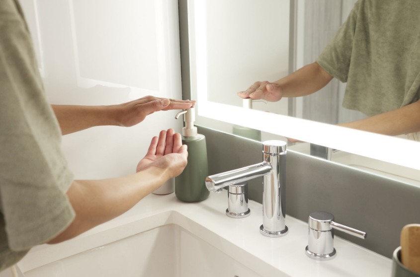 Zeeppomp, 355 ml, Keramiek, Mos Groen - iDesign | Eco Vanity