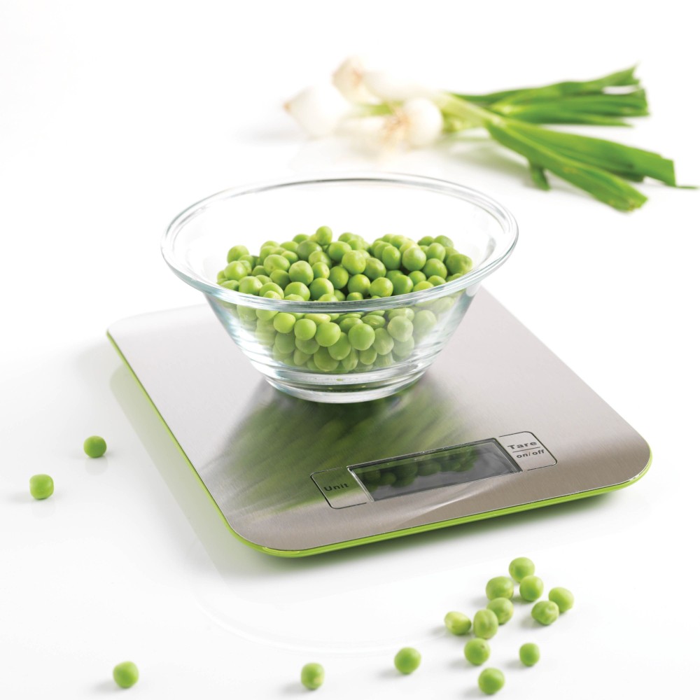 Keukenweegschaal, RVS, 5 kg, Groen - Mastrad