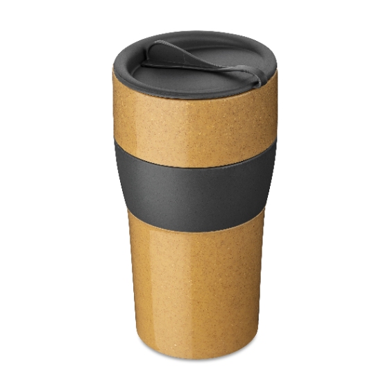 Herbruikbare Koffiebeker met Deksel, 0.7 L, Organic, As Grijs - Koziol | Aroma To Go XL