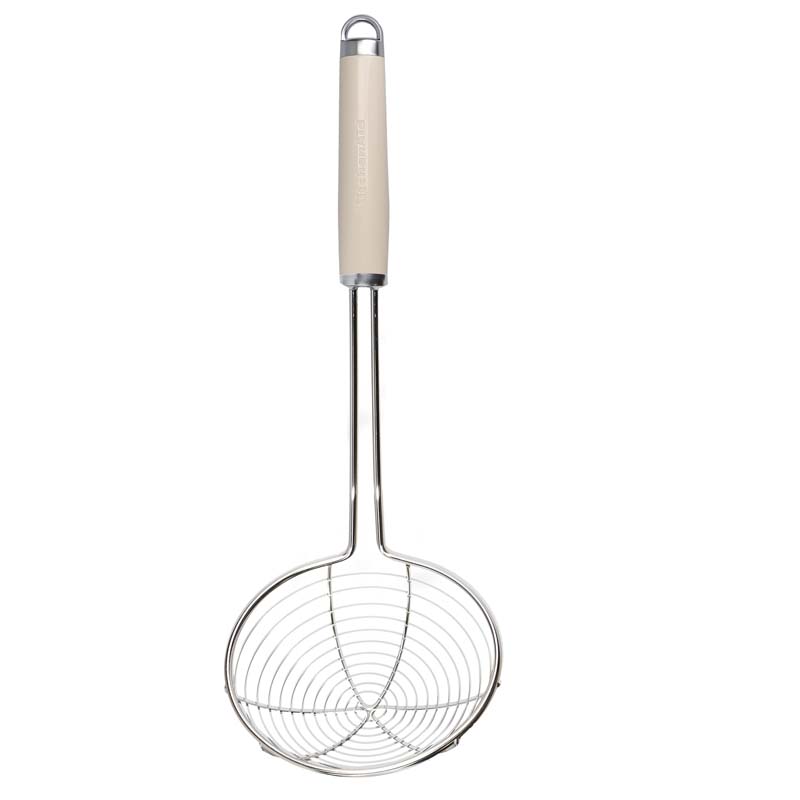 Schuimspaan, Frituurschep - Almond Cream - Hittebestendig - KitchenAid