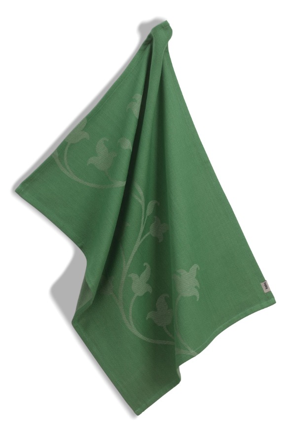 Theedoek, Katoen, Groen, Bloemen - Kela | Cora