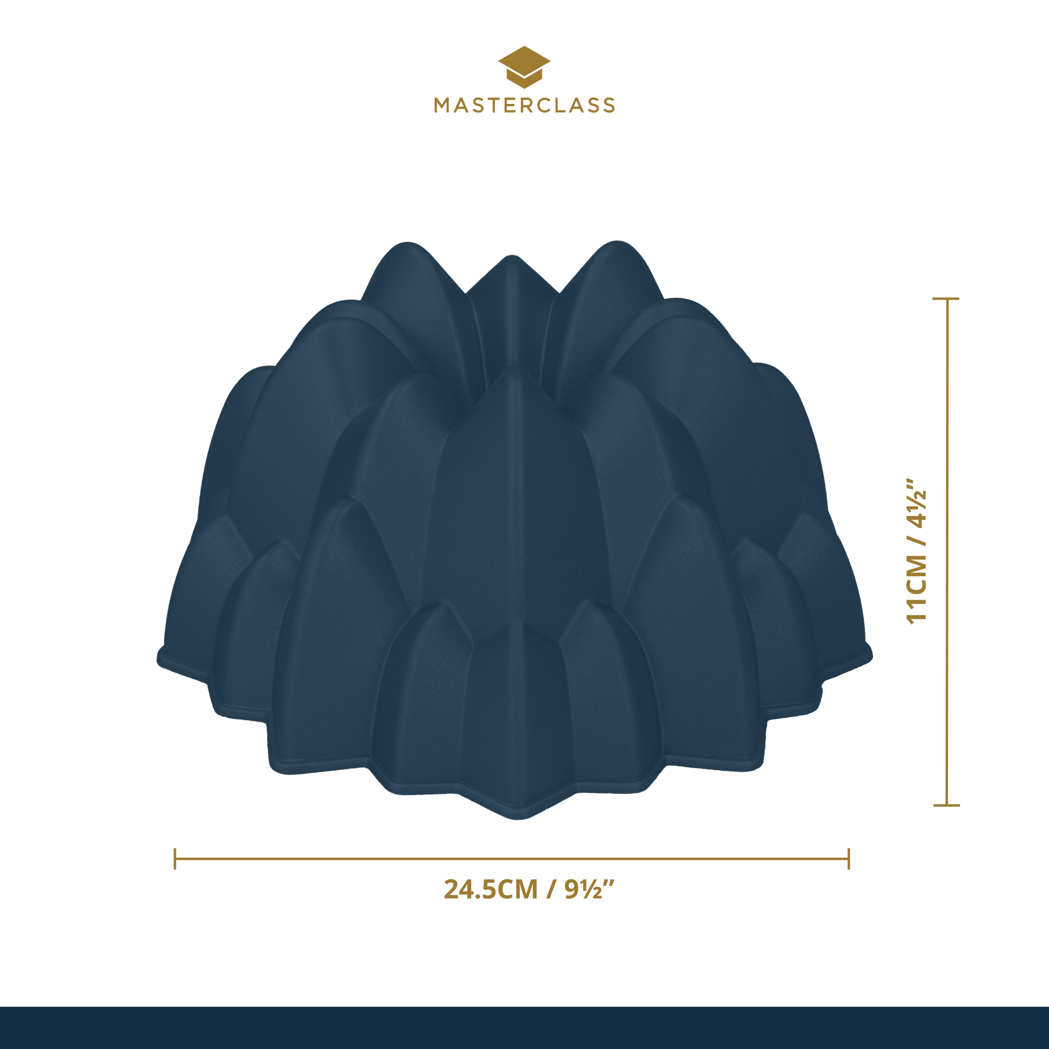 Tulband Bakvorm - Bergen - Nordic Taartvorm - Non Stick - Levenslange Garantie - MasterClass