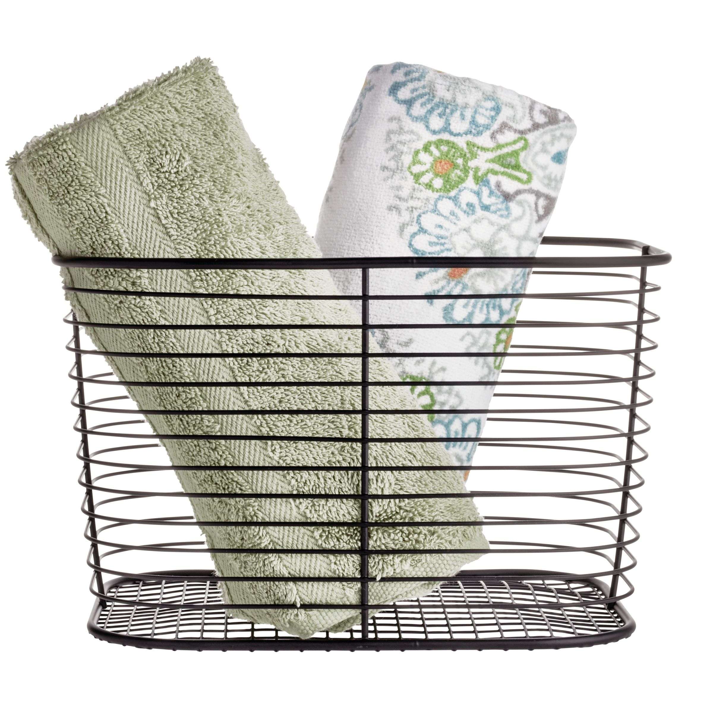 Badkamer Mand, Klein, Zwart, 23.8 x 18.7 x 14.4 cm, RVS - iDesign | Vienna