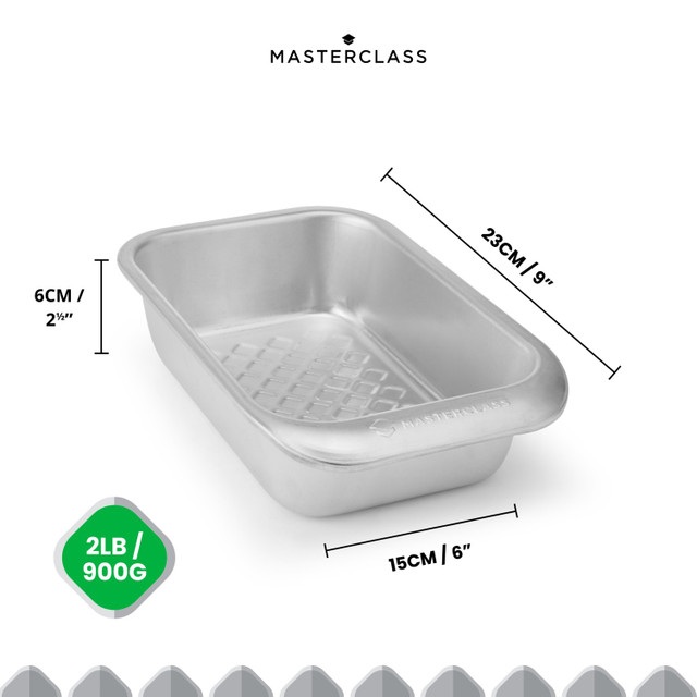 MasterClass Recycled Aluminium 2lb Loaf Tin, Sleeved