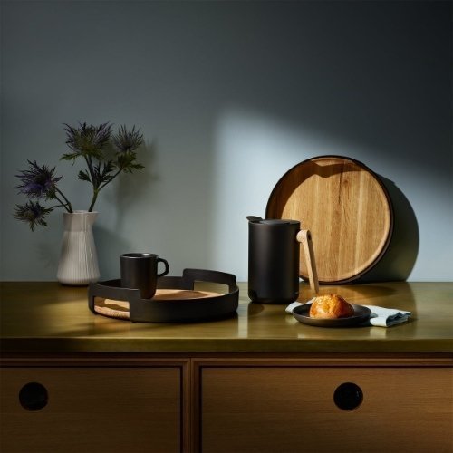 Nordic Kitchen Dienblad - Ø 35 cm - Zwart - Eva Solo