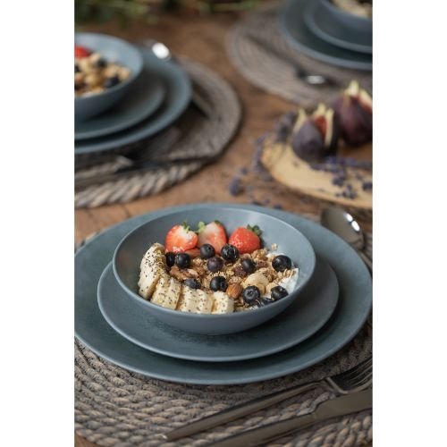 Reactive Blue Servies Set, 12 Delig, Keramiek - Mikasa