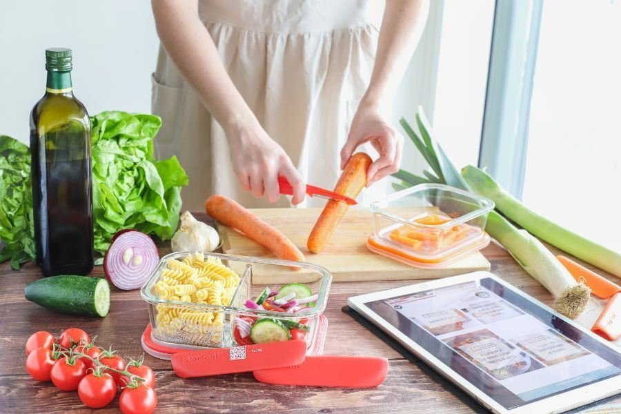 Glazen Vershouddoos met Compartiment - 1450 ml - Stor'eat - Mastrad