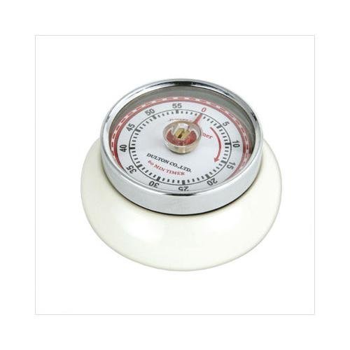 Magnetische kookwekker - wit / creme - retro-collection - Zassenhaus
