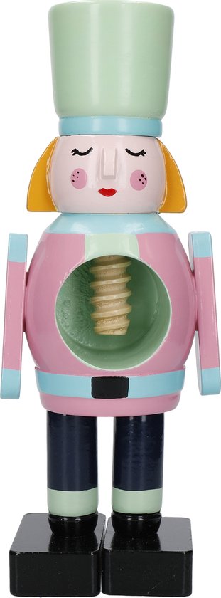 Notenkraker, Hout, Soldaat, Vrouw, Handgeschilderd - KitchenCraft | The Nutcracker Collection