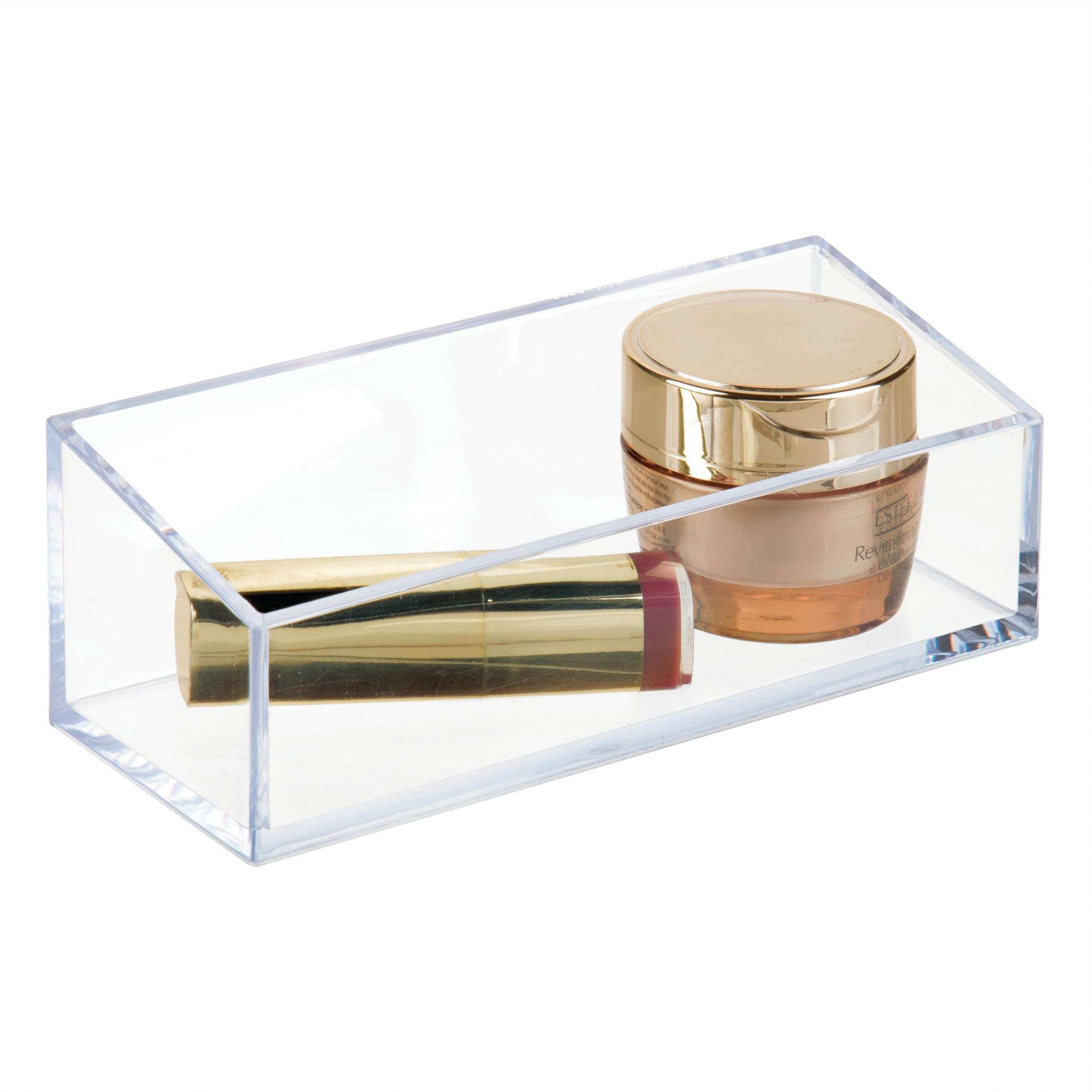 Badkamer Organizer, Make-up Organizer, Schuin, Transparant, Kunststof - iDesign | Clarity