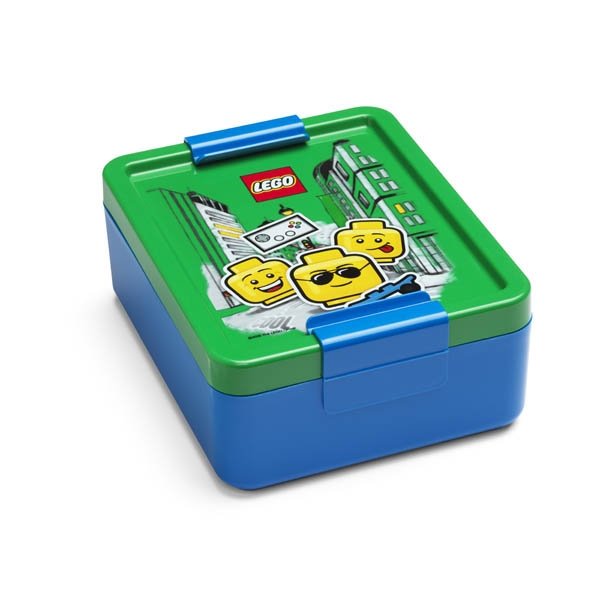 Lunchbox Iconic Boy. Blauw / Groen - LEGO