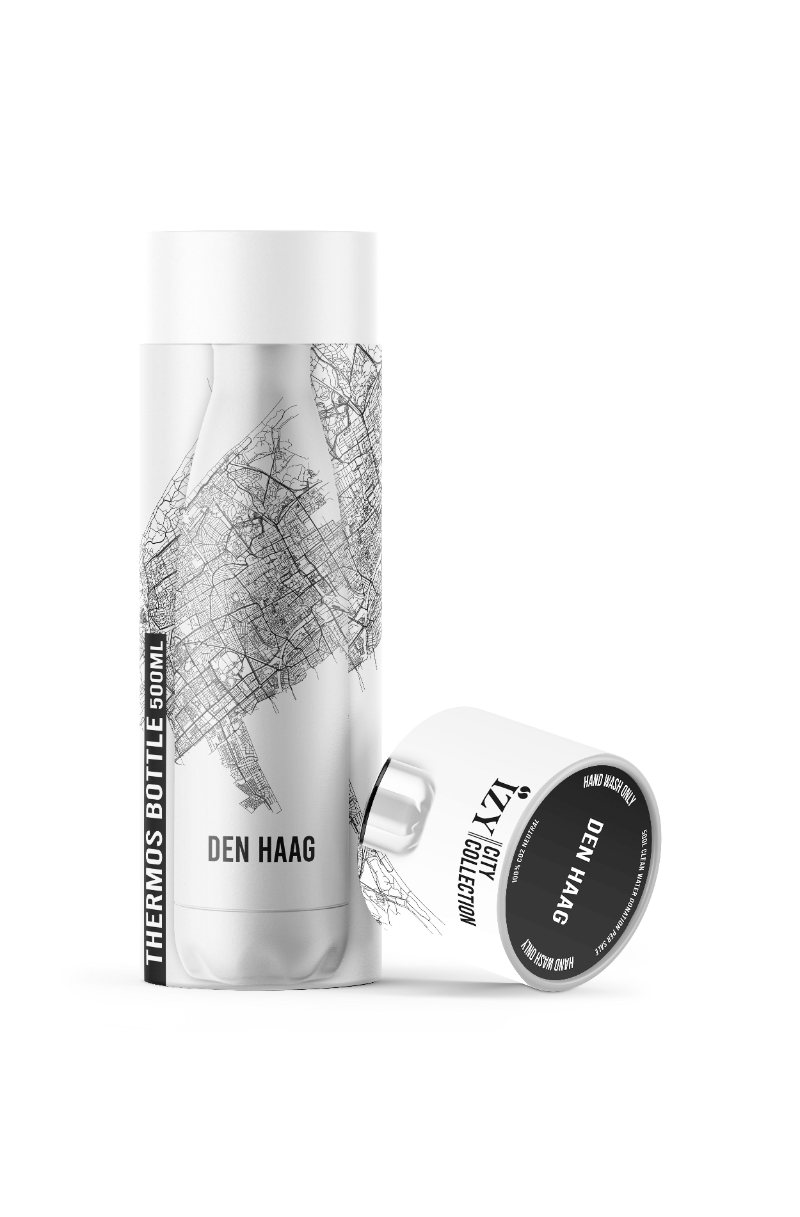 Thermosfles 0.5L, RVS, Den Haag - IZY | City Collection