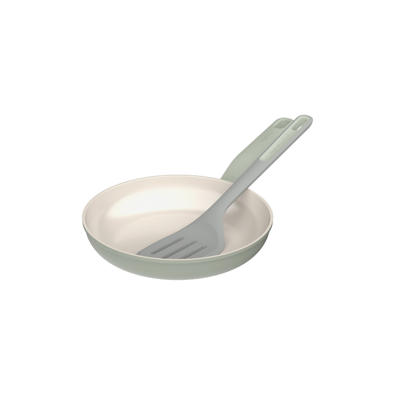 Balance Koekenpan met Spatel, 24 cm, 1.7 L, Sage, Gerecycled Aluminium - BergHOFF | Leo Line