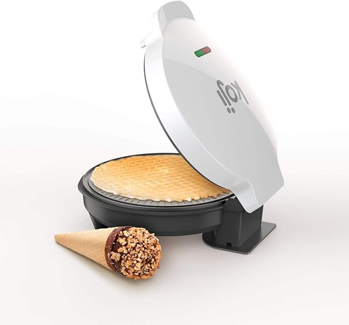 Wafelmaker, Hoorntjes Maker, Kniepertjes, Groen, BPA vrij, Kunststof/RVS - Koji by ZOKU