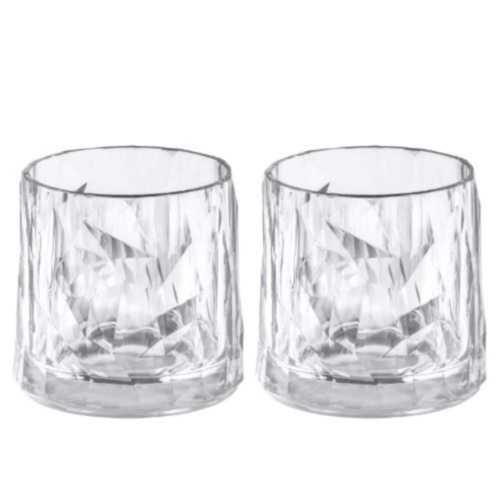 Whiskyglas, 0.25 L, Set van 2, Organic, Transparant - Koziol | Club No. 2