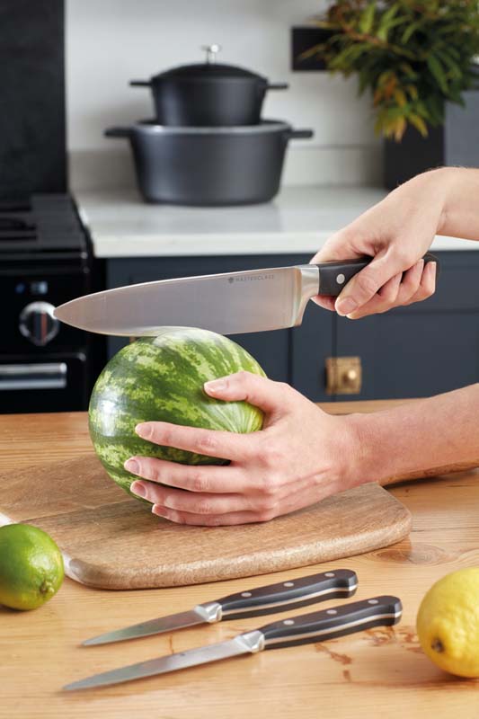 Koksmes 20cm, Afgeronde punt - Tipless - RVS Lemmet - Chefs Knife - MasterClass | Tipless